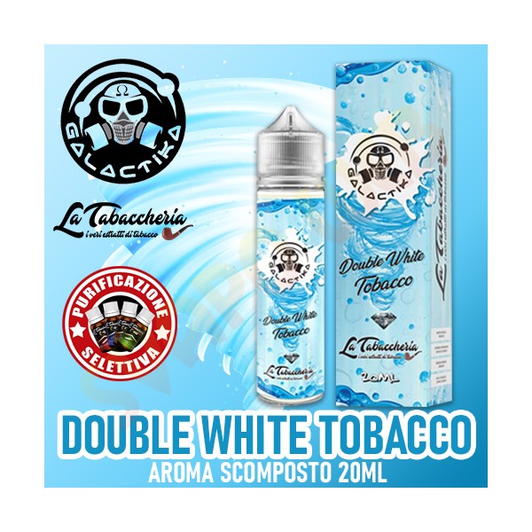 Galactika Double White Tobacco Aroma 20 ml Galactika Mod Double White Tobacco Concentrato 20ml