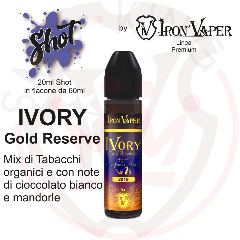 Iron Vaper Ivory Gold Reserve Aroma 20 ml iron vaper ivory gold reserve aroma 20 ml liquido per sigaretta elettronica