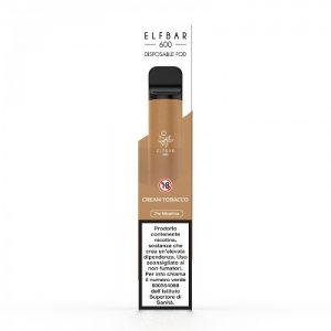 ELFBAR 600 USA E GETTA POD POD CREAM TOBACCO 20 MG/ML