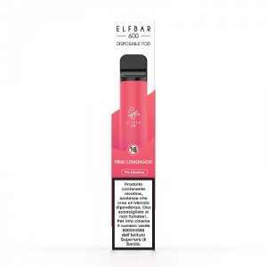 ELFBAR 600 USA E GETTA POD PINK LEMONADE 20 MG/ML elfbar 0mg sigaretta elettronica ElfBar 0mg sigaretta elettronica usa e getta elfbar 600 disposable pod pink lemonade 20 mg ml 300x300