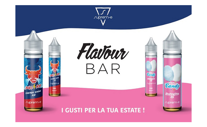 flavour bar Supreme Flavour Bar Bull Ice e Cotton Candy Ice Flavour Bar Copertina