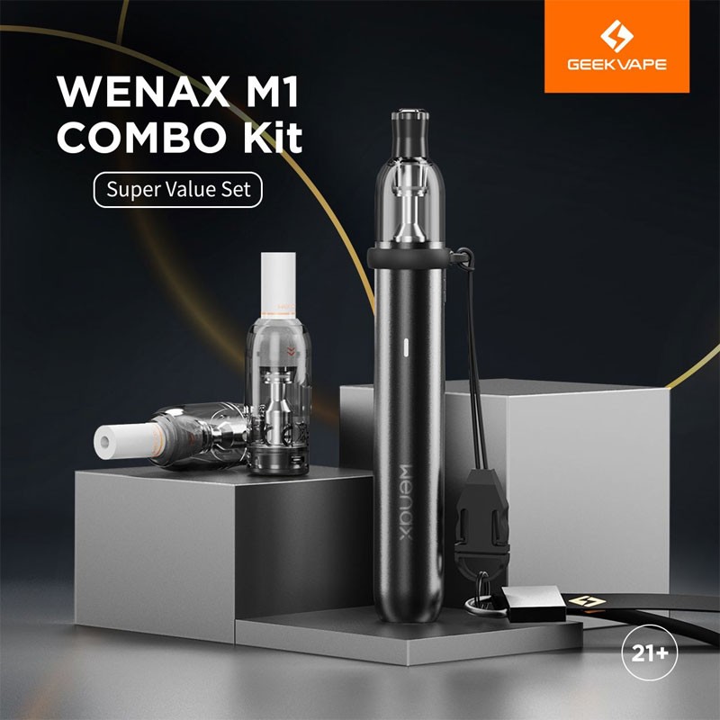 Wenax M1 Combo Kit GeekVape wenax m1 combo kit geekvape Wenax M1 Combo Kit GeekVape wenax m1 combo kit completo 800mah geekvape 2